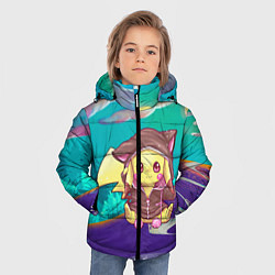 Куртка зимняя для мальчика Покемон в костюме, цвет: 3D-красный — фото 2