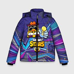 Куртка зимняя для мальчика Грифф Griff Brawl Stars, цвет: 3D-черный