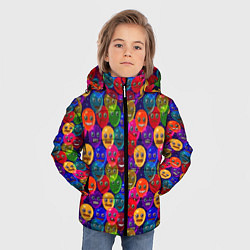 Куртка зимняя для мальчика Воздушные Шарики, цвет: 3D-черный — фото 2