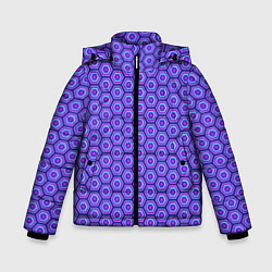 Куртка зимняя для мальчика Geometric Background, цвет: 3D-черный