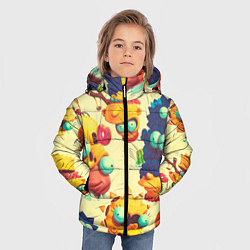 Куртка зимняя для мальчика Crazy Simpsons, цвет: 3D-черный — фото 2