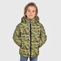 Куртка зимняя для мальчика Динозавры камуфляж, цвет: 3D-светло-серый — фото 2