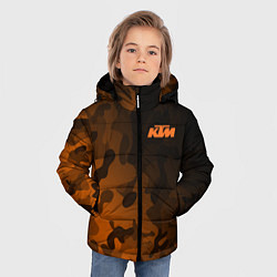 Куртка зимняя для мальчика KTM КТМ CAMO RACING, цвет: 3D-красный — фото 2