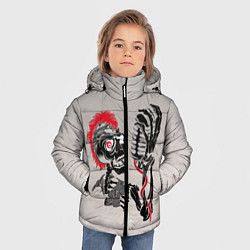 Куртка зимняя для мальчика Punk music, цвет: 3D-черный — фото 2