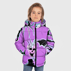 Куртка зимняя для мальчика Зелье смерти,паук-Holographica, цвет: 3D-черный — фото 2