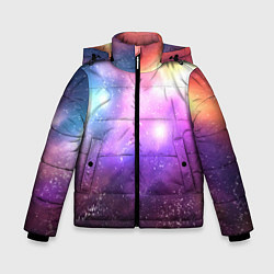 Зимняя куртка для мальчика Космос, сияние и звезды