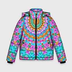 Зимняя куртка для мальчика Разноцветный калейдоскоп