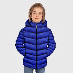 Куртка зимняя для мальчика Синий пуховик, цвет: 3D-черный — фото 2