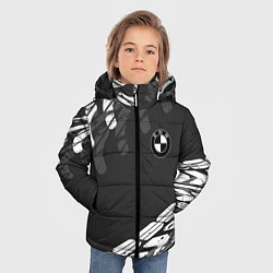 Куртка зимняя для мальчика БМВ BMW TIRE TREAD, цвет: 3D-черный — фото 2