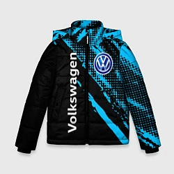 Куртка зимняя для мальчика Volkswagen Фольксваген, цвет: 3D-черный