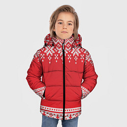Куртка зимняя для мальчика Зимний лес, цвет: 3D-черный — фото 2
