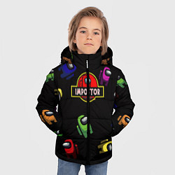 Куртка зимняя для мальчика Among Us Impostor, цвет: 3D-черный — фото 2
