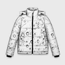 Куртка зимняя для мальчика Утренний дождь, цвет: 3D-черный