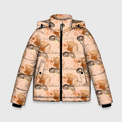 Куртка зимняя для мальчика Хлебобулочные изделия, цвет: 3D-черный