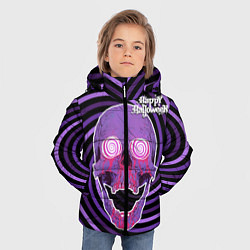 Куртка зимняя для мальчика Магический череп, цвет: 3D-черный — фото 2