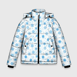 Зимняя куртка для мальчика Снежинки снежные узоры