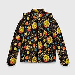 Куртка зимняя для мальчика Хохломa, цвет: 3D-светло-серый