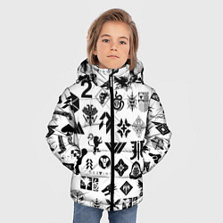 Куртка зимняя для мальчика DESTINY 2 LOGO PATTERN ДЕСТИНИ, цвет: 3D-черный — фото 2