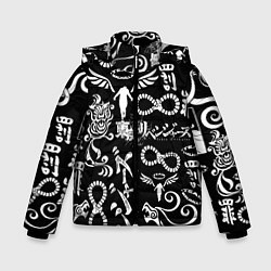 Куртка зимняя для мальчика ТОКИЙСКИЕ МСТИТЕЛИ ЛОГОБОМБИНГ TOKYO REVENGERS LOG, цвет: 3D-черный