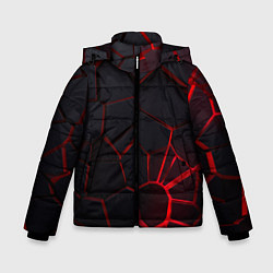 Зимняя куртка для мальчика Адские 3D плиты 3Д геометрия плиты