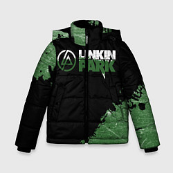 Куртка зимняя для мальчика Линкин Парк в стиле Гранж Linkin Park, цвет: 3D-черный