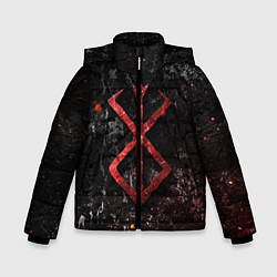 Зимняя куртка для мальчика BERSERK LOGO GRUNGE RED