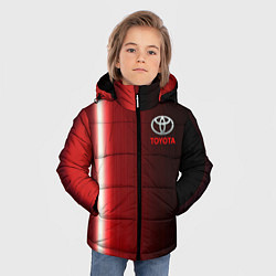 Куртка зимняя для мальчика Toyota В полоску, цвет: 3D-светло-серый — фото 2