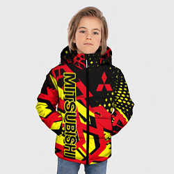 Куртка зимняя для мальчика Mitsubishi Митсубиши, цвет: 3D-черный — фото 2