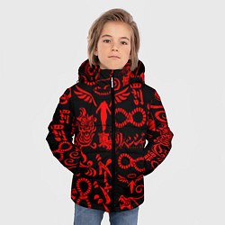 Куртка зимняя для мальчика ТОКИЙСКИЕ МСТИТЕЛИ КРАСНЫЕ ТАТУ, цвет: 3D-черный — фото 2