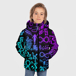 Куртка зимняя для мальчика ТАТУ ТОКЙСКИЕ МСТИТЕЛИ НЕОН, цвет: 3D-черный — фото 2
