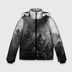 Куртка зимняя для мальчика МРАЧНЫЙ ЛЕС FOREST, цвет: 3D-черный