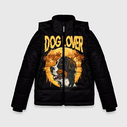 Куртка зимняя для мальчика Любитель Собак Dog Lover, цвет: 3D-светло-серый
