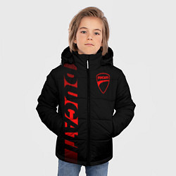 Куртка зимняя для мальчика DUCATI BLACK RED LINE, цвет: 3D-черный — фото 2