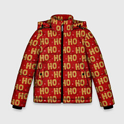 Куртка зимняя для мальчика HO-HO-HO, цвет: 3D-черный