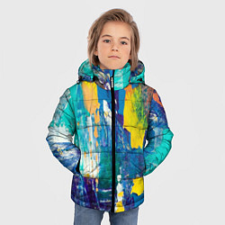 Куртка зимняя для мальчика Краской по ткани, цвет: 3D-красный — фото 2