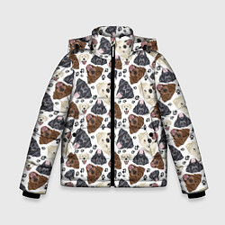 Куртка зимняя для мальчика Лабрадор Labrador Retriever, цвет: 3D-черный