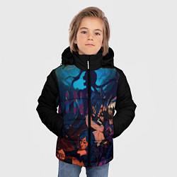 Куртка зимняя для мальчика JINX lol аркейн, цвет: 3D-красный — фото 2