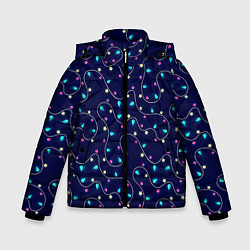 Куртка зимняя для мальчика Christmas Garland, цвет: 3D-светло-серый