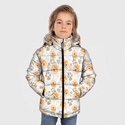 Куртка зимняя для мальчика Собака Чау-Чау, цвет: 3D-светло-серый — фото 2