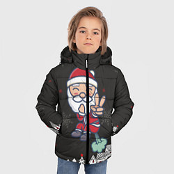 Куртка зимняя для мальчика Плохой Санта 2022 Bad Santa, цвет: 3D-красный — фото 2