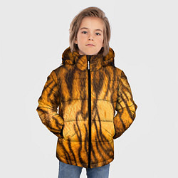 Куртка зимняя для мальчика Шкура тигра 2022, цвет: 3D-красный — фото 2