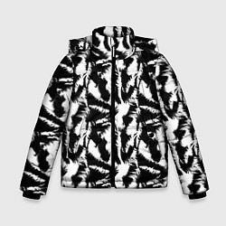Куртка зимняя для мальчика Шкура Белого Тигра, цвет: 3D-светло-серый