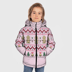 Куртка зимняя для мальчика Новогодний узор от John Art, цвет: 3D-светло-серый — фото 2