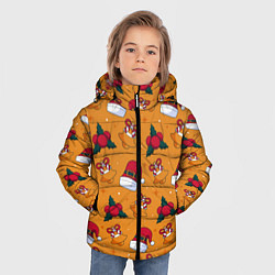 Куртка зимняя для мальчика Новогоднее настроениe, цвет: 3D-светло-серый — фото 2