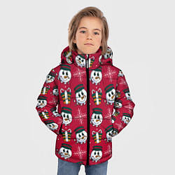 Куртка зимняя для мальчика СНЕГOВИК В ЦИЛИНДРЕ, цвет: 3D-светло-серый — фото 2