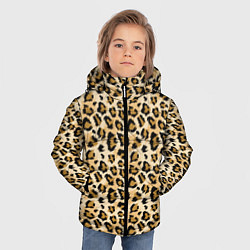 Куртка зимняя для мальчика Пятна Дикого Леопарда, цвет: 3D-светло-серый — фото 2