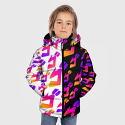 Куртка зимняя для мальчика JOJO BIZARRE ADVENTURE ДЖО ДЖО УЗОР, цвет: 3D-черный — фото 2