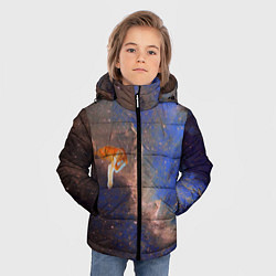 Куртка зимняя для мальчика Cosmic animal, цвет: 3D-светло-серый — фото 2