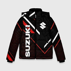 Куртка зимняя для мальчика Suzuki SPORT, цвет: 3D-черный