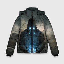 Куртка зимняя для мальчика Сталкер2 Одиночка, цвет: 3D-черный
